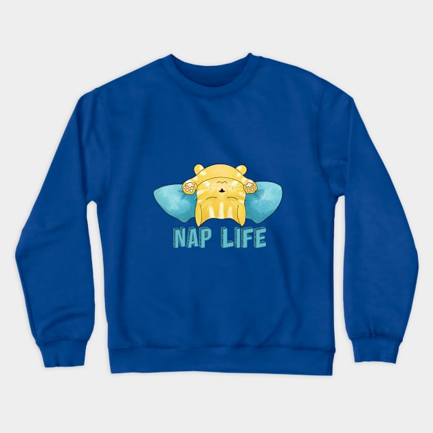 Nap Life Crewneck Sweatshirt by TheBlueNinja